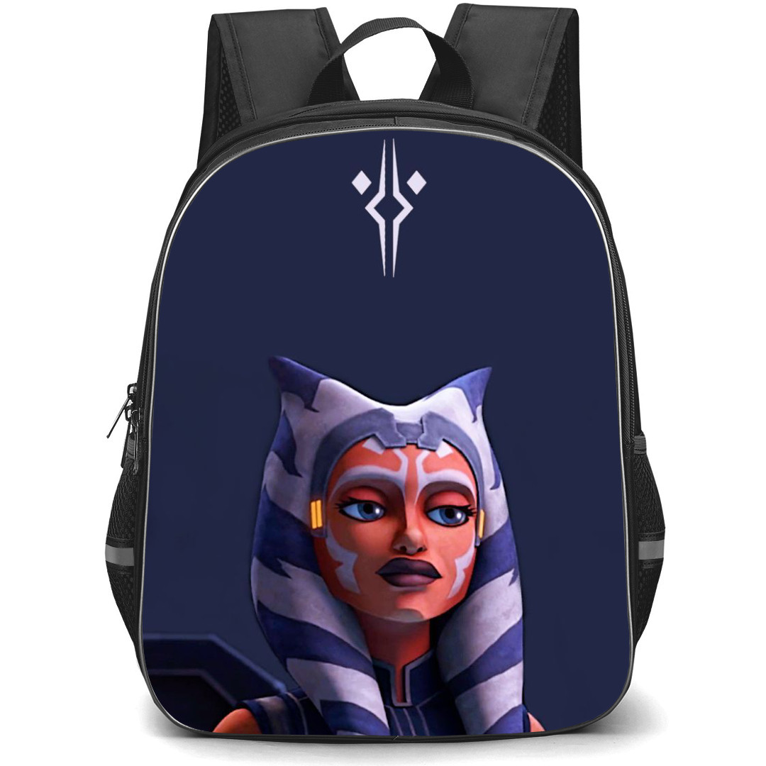 Star Wars Ahsoka Backpack StudentPack - Ahsoka Tano Portrait On Navy Background