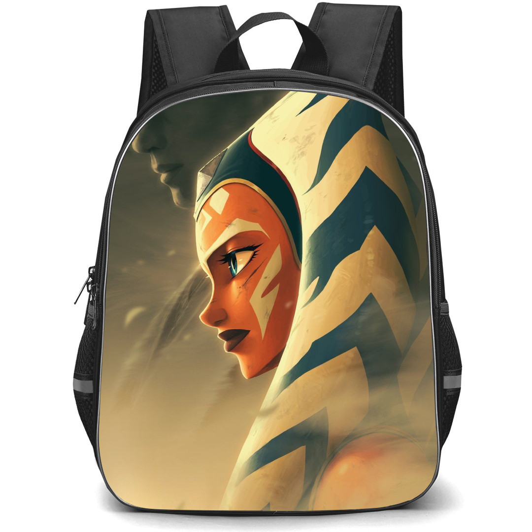Star Wars Ahsoka Backpack StudentPack - Ahsoka Tano Side Portrait On Beige Background