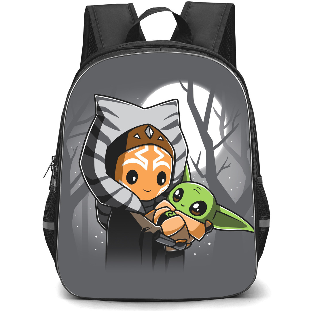 Star Wars Ahsoka Backpack StudentPack - Ahsoka Tano And Grogu Cartoon Art