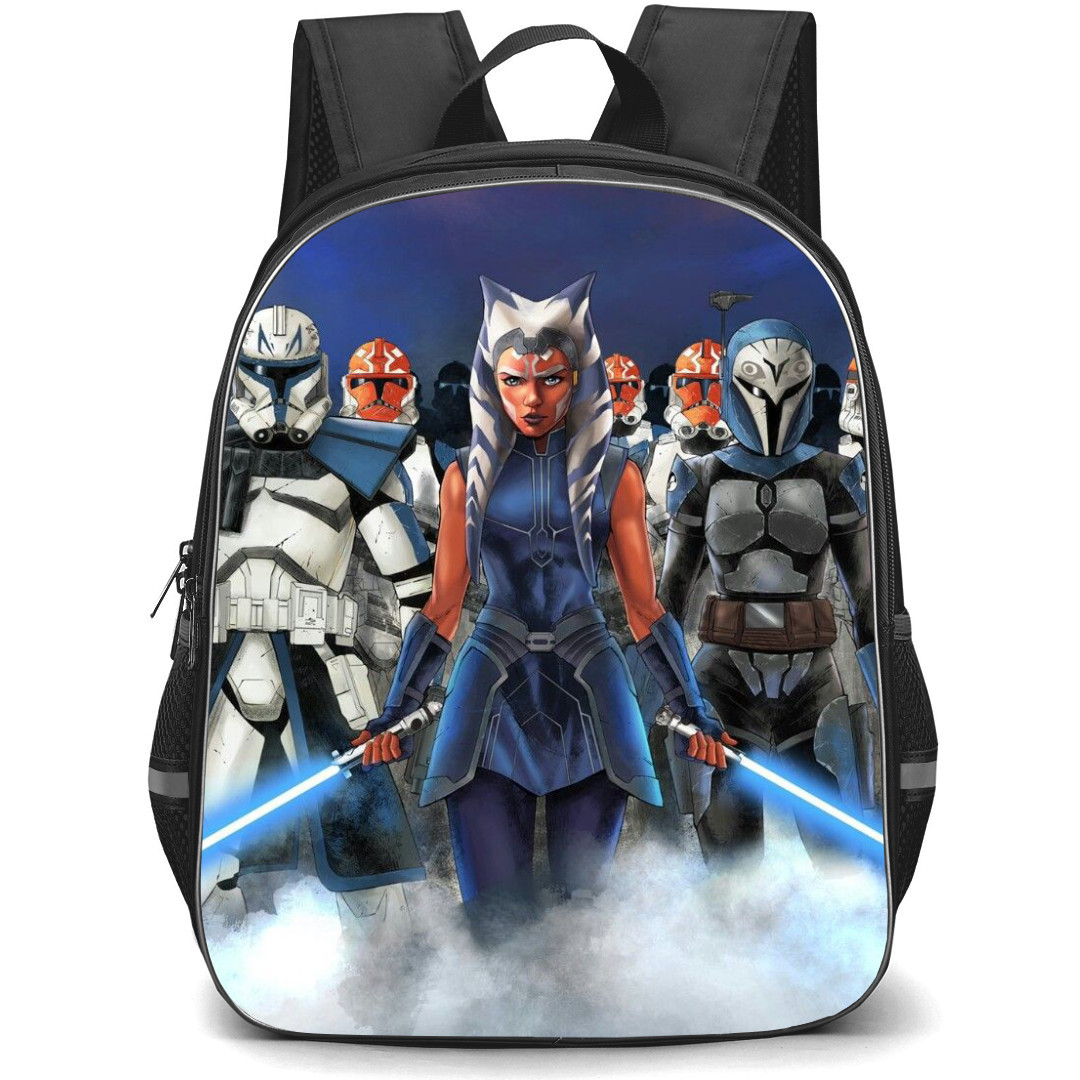 Star Wars Ahsoka Backpack StudentPack - Ahsoka Tano And The Mandalorian Attack Mode