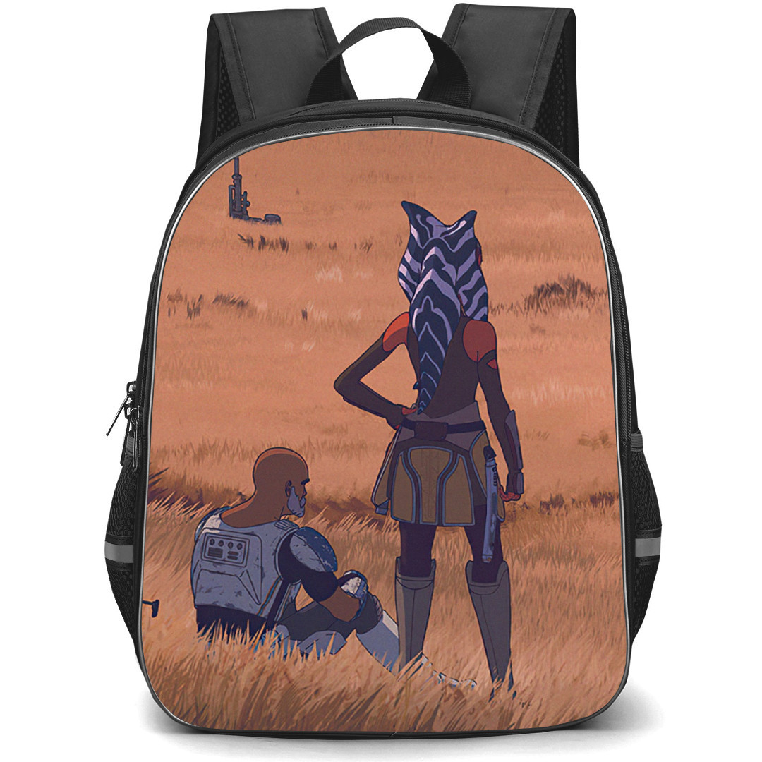 Star Wars Ahsoka Backpack StudentPack - Ahsoka Tano And Captain Rex Back Portrait