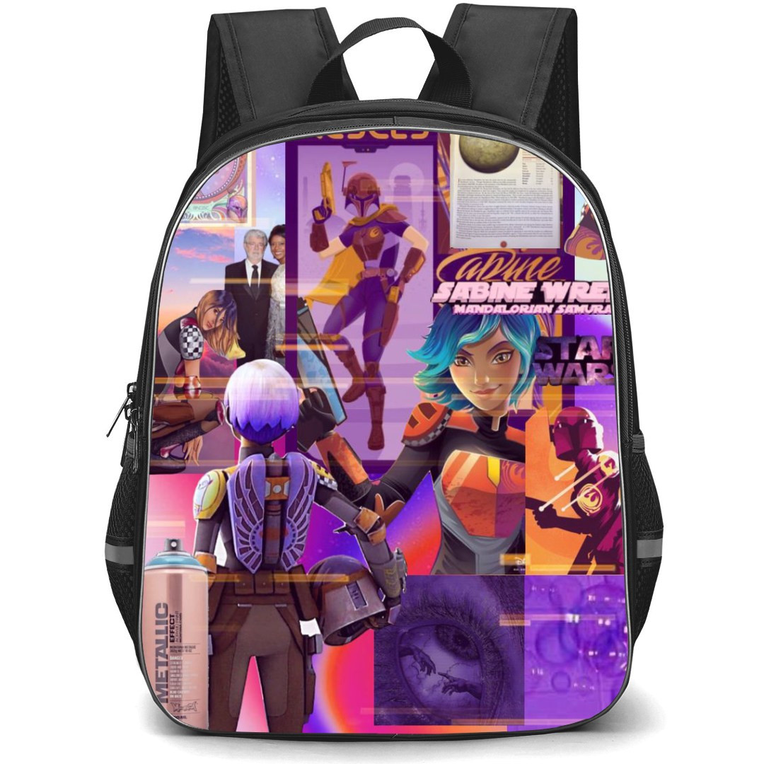 Star Wars Ahsoka Sabine Wren Backpack StudentPack - Sabine Wren Collage