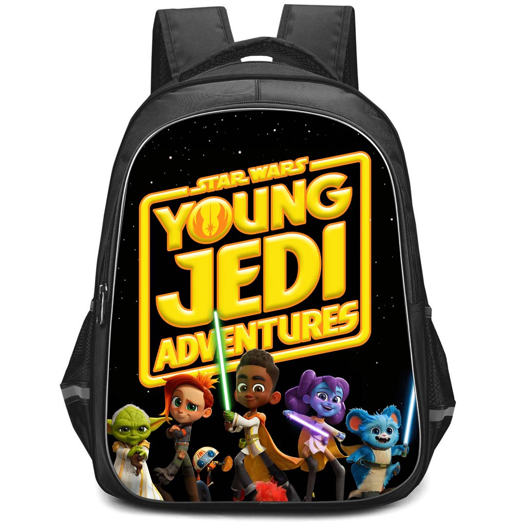 Star Wars Young Jedi Adventures Backpack StudentPack - Star Wars Young Jedi Adventures 2023 Poster Black Background