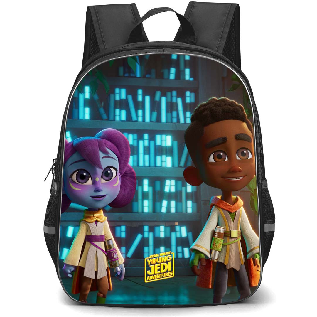 Star Wars Young Jedi Adventures Backpack StudentPack - Star Wars Young Jedi Adventures Lys Solay And Kai Brightstar Standing Poster