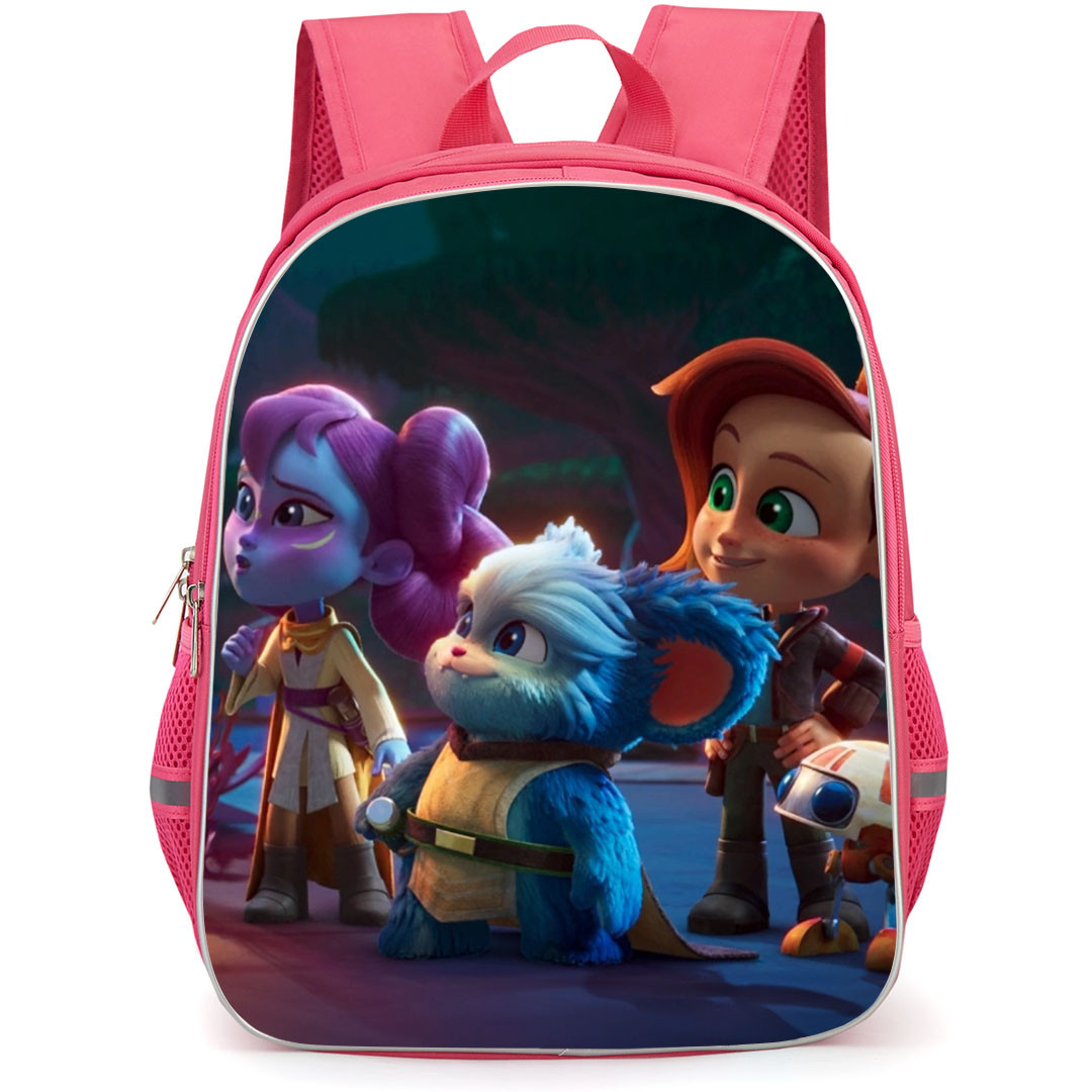 Star Wars Young Jedi Adventures Backpack StudentPack - Star Wars Young Jedi Adventures Nash Nubs And Lys Standing Poster
