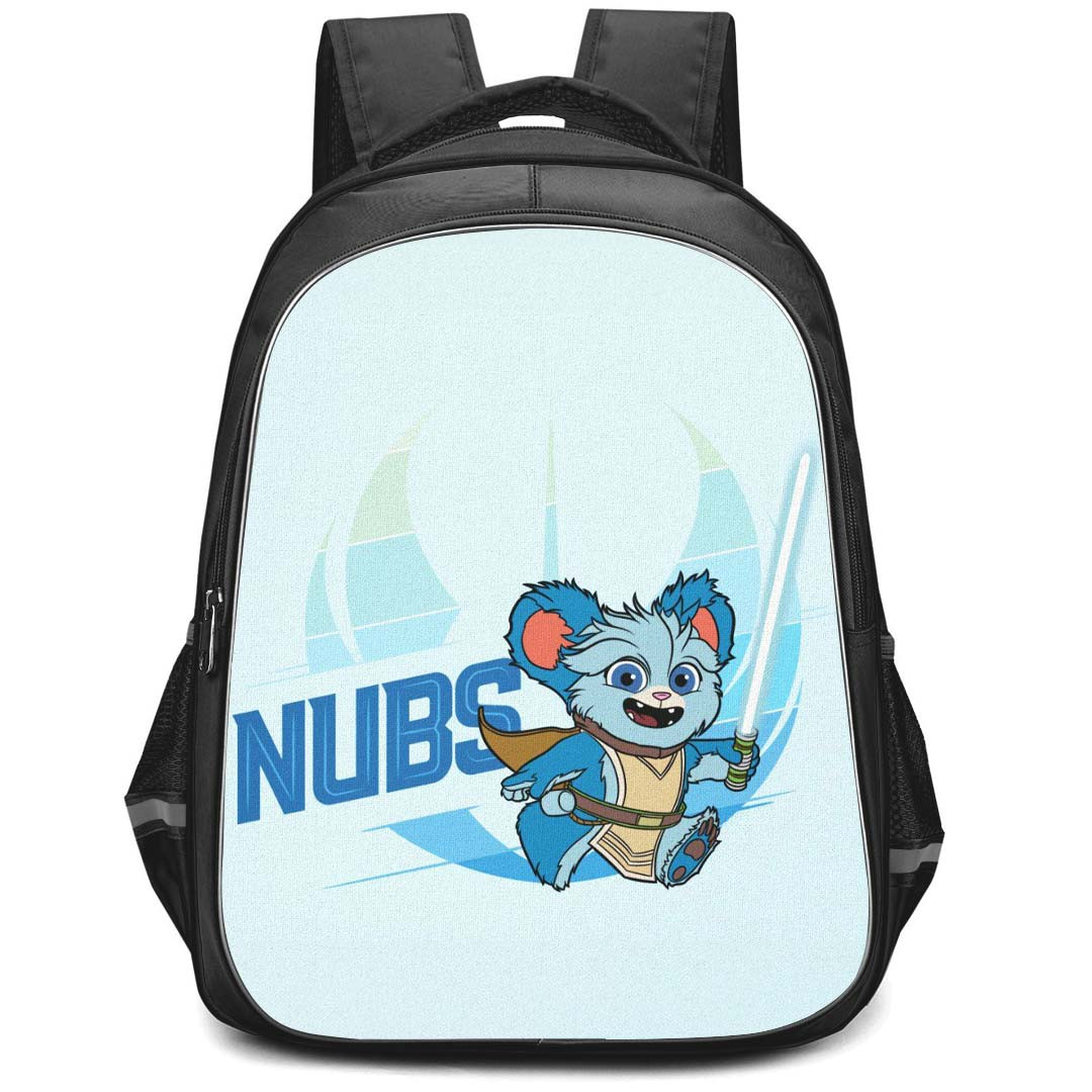 Star Wars Young Jedi Adventures Nubs Backpack StudentPack - Nubs Standing On Blue Background