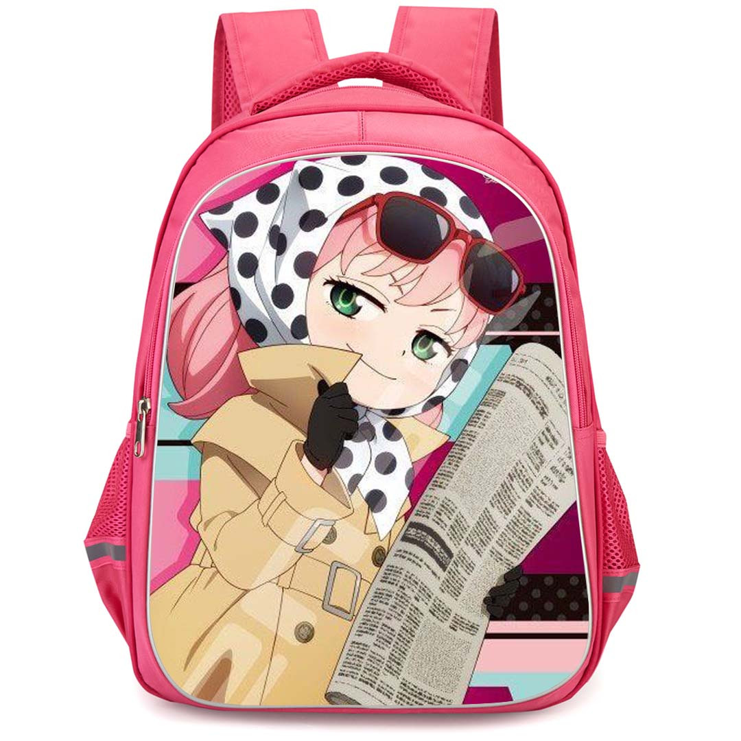 Spy X Family Anya Forger Backpack StudentPack - Anya Forger Holding Newspaper Poster