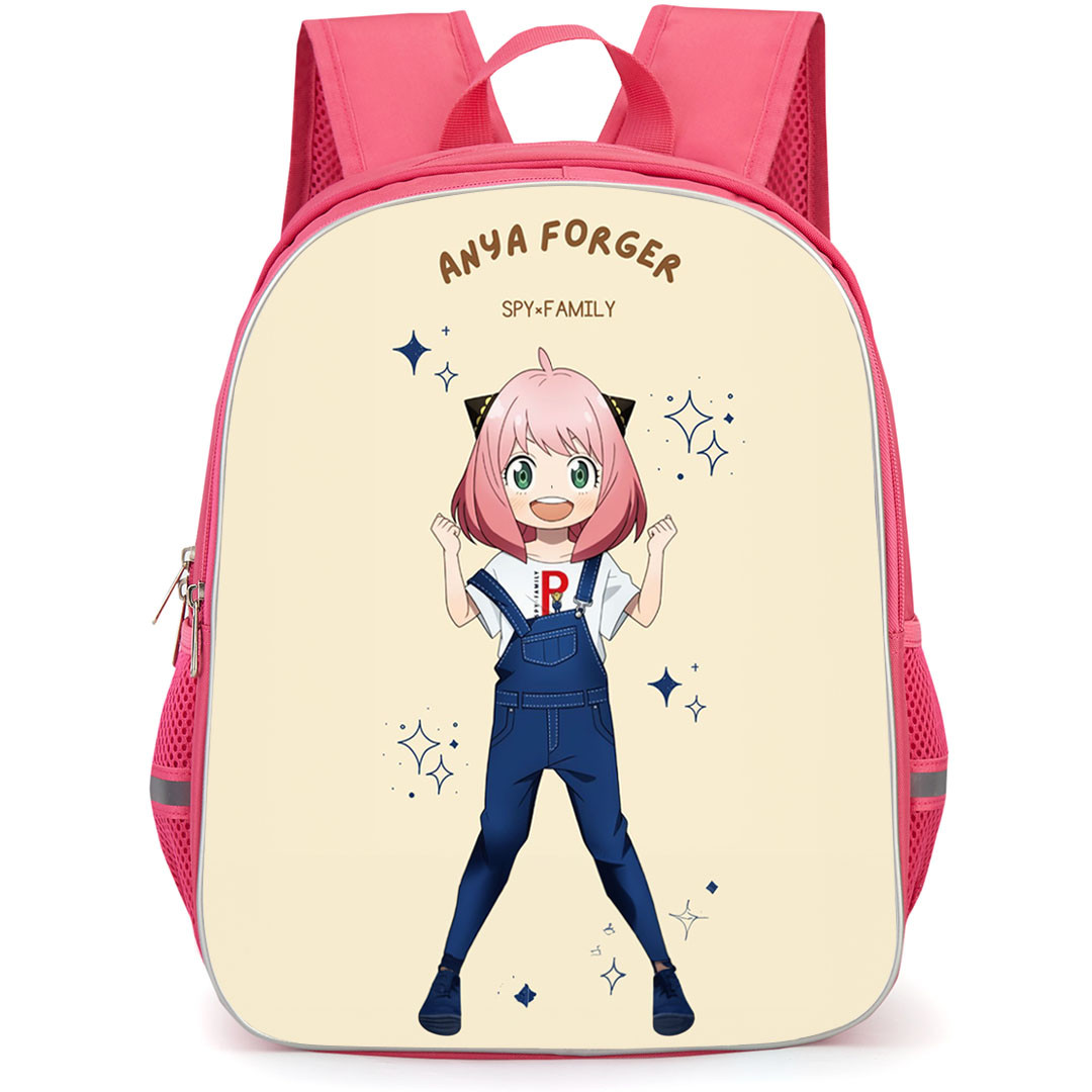 Spy X Family Anya Forger Backpack StudentPack - Anya Forger Standing On Beige Background