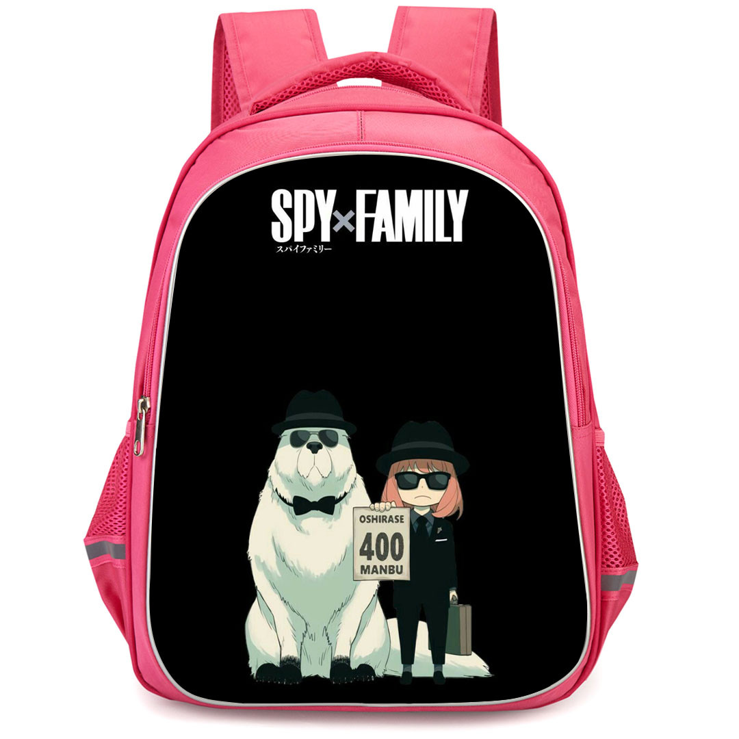 Spy X Family Backpack StudentPack - Spy X Family Anya Bond Forger Standing On Black Background