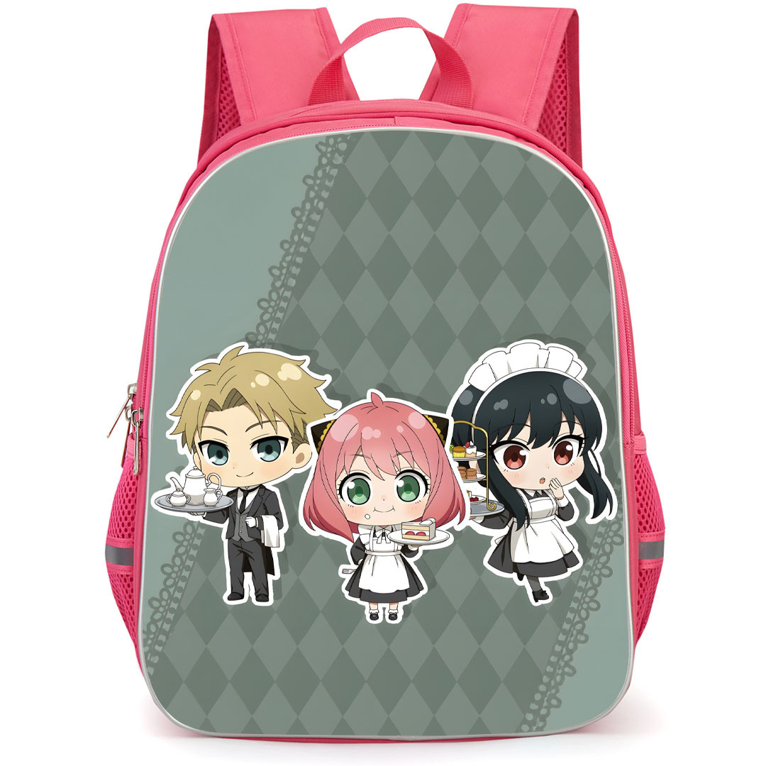 Spy X Family Backpack StudentPack - Spy X Family Die Cut Sticker Holding Food