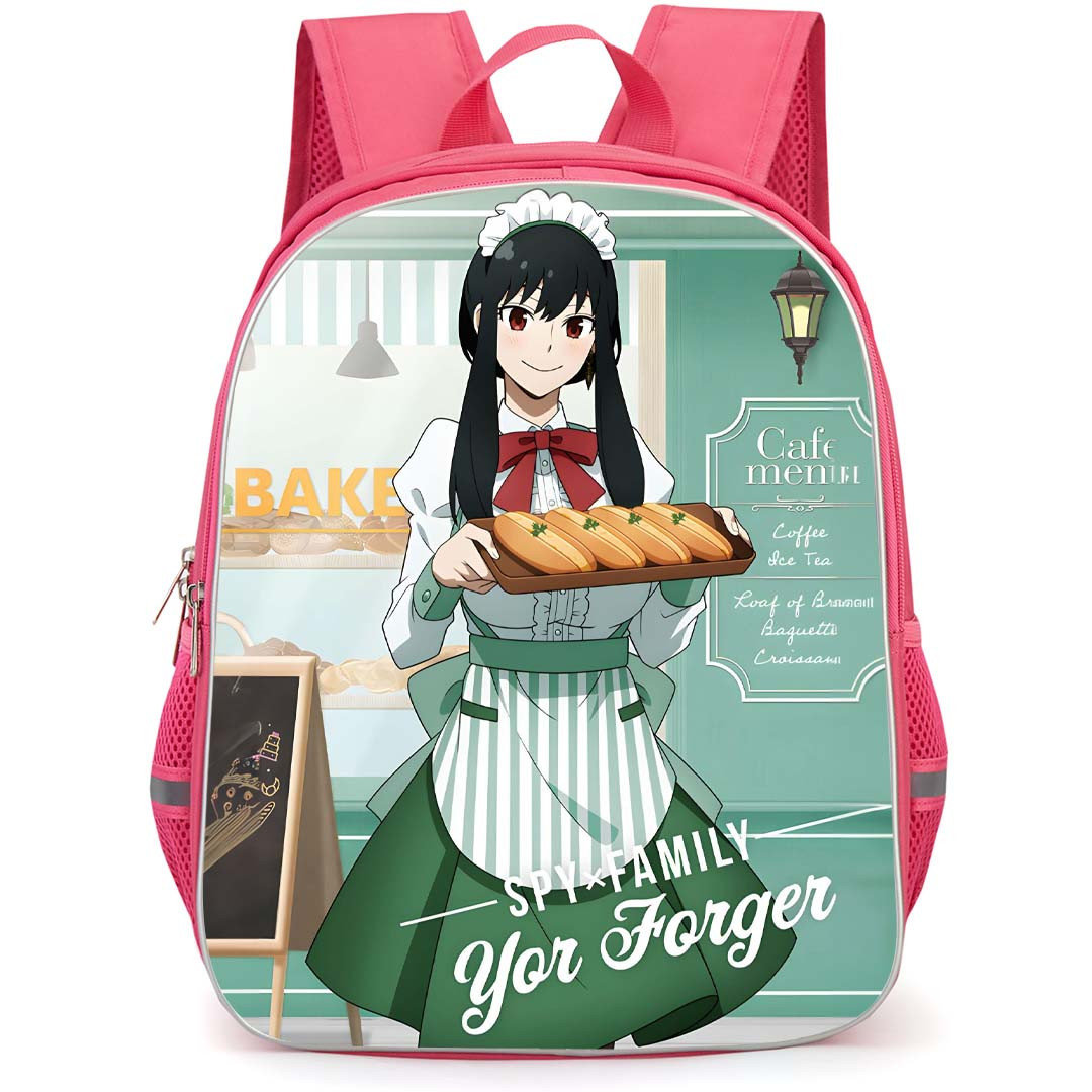 Spy X Family Yor Forger Backpack StudentPack - Yor Forger Bakery Chef Holding Food Poster