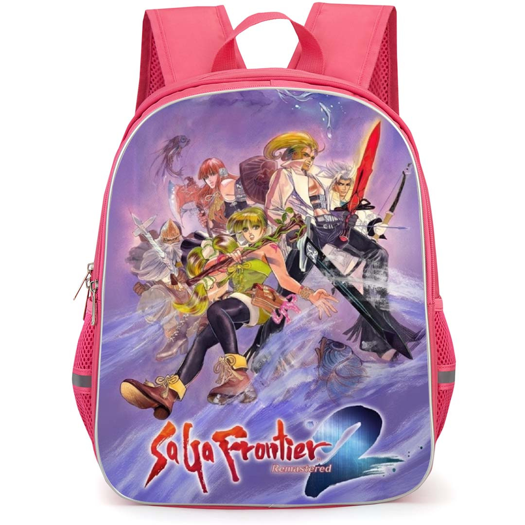 SaGa Frontier Backpack School Bag StudentPack - SaGa Frontier Characters Brush Art Poster