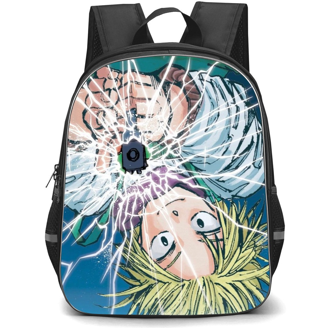 Sakamoto Days Shin Asakura Backpack StudentPack - Shin Asakura Gun Firing Anime Art Poster