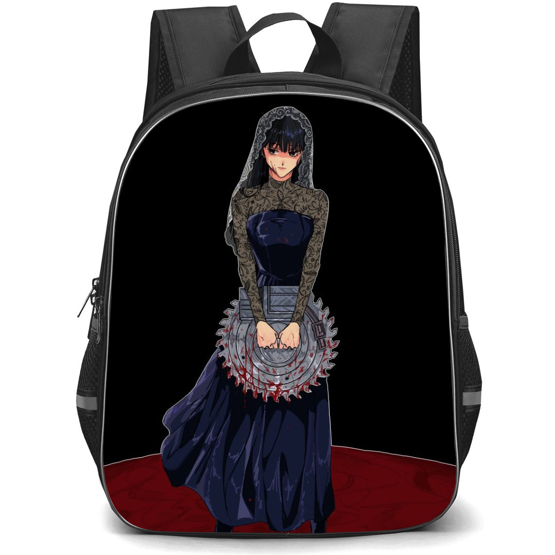 Sakamoto Days Osaragi Backpack StudentPack - Osaragi Standing On Red Floor Dark Background
