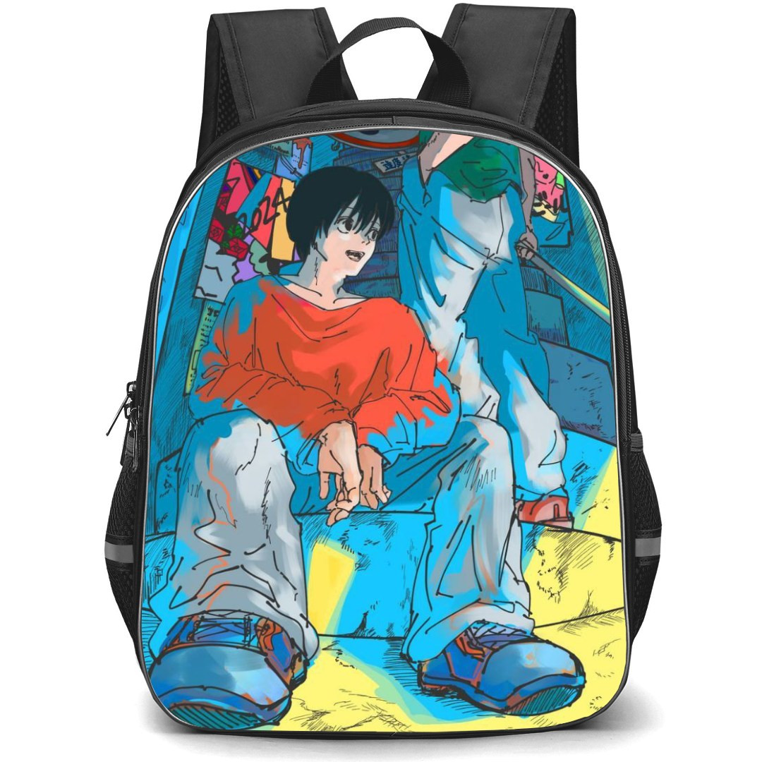 Sakamoto Days Backpack StudentPack - Yoichi Nagumo And Kei Uzuki Paint Art Poster