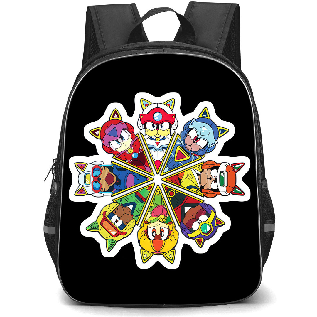 Samurai Pizza Cats Backpack School Bag StudentPack - Samurai Pizza Cats Collectible Pizza Box - Set Of 8 Pins Sticker