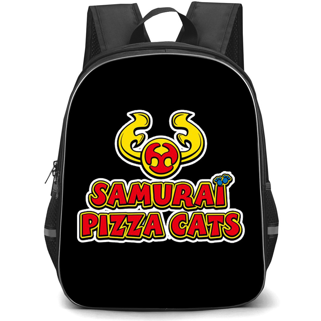 Samurai Pizza Cats Backpack School Bag StudentPack - Samurai Pizza Cats Logo Illustration Art Sticker