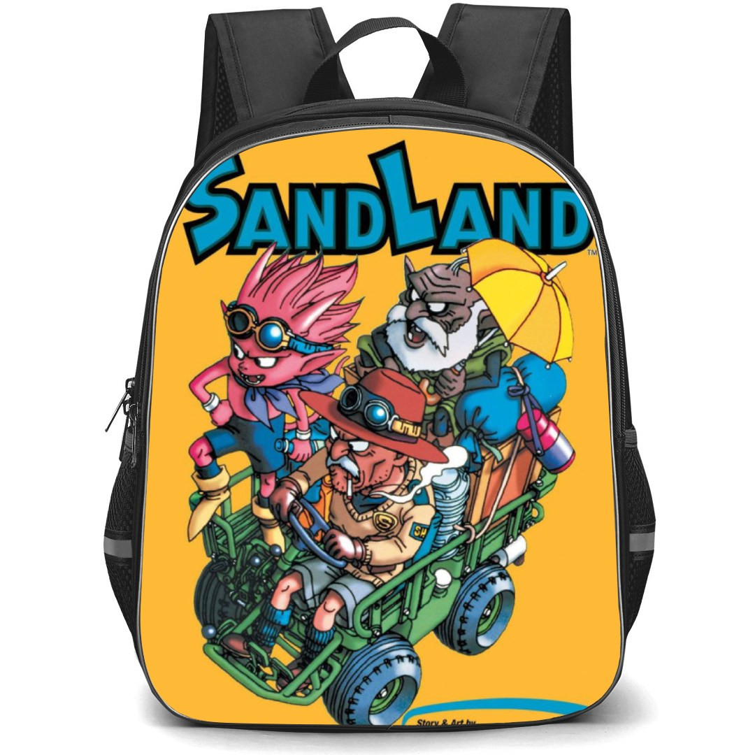 Sand Land Backpack StudentPack - Characters Poster In Amber Background
