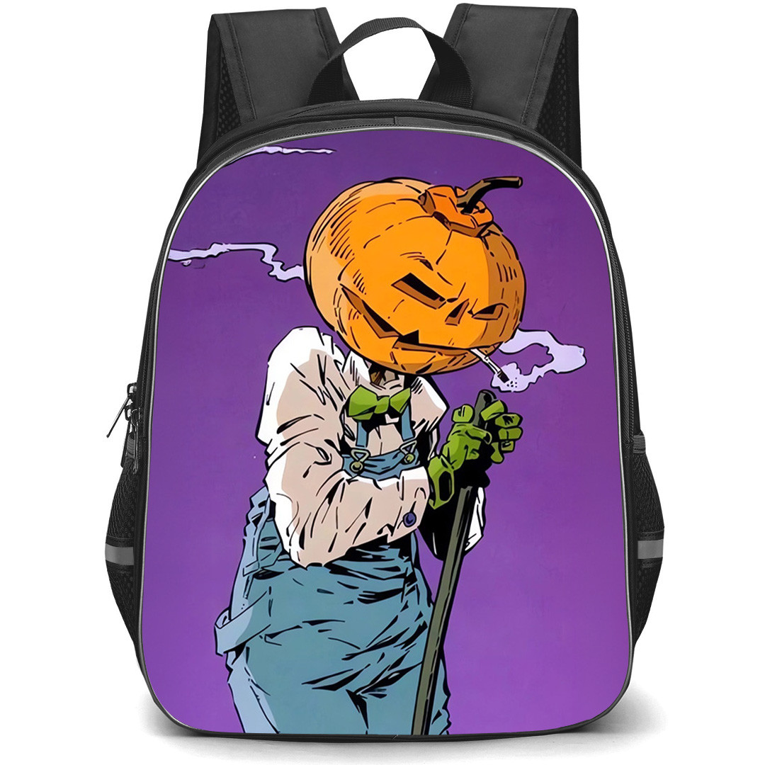 The Sandman Mervyn Pumpkinhead Backpack School Bag StudentPack - The Sandman Mervyn Pumpkinhead Smoking Illustration Art Poster
