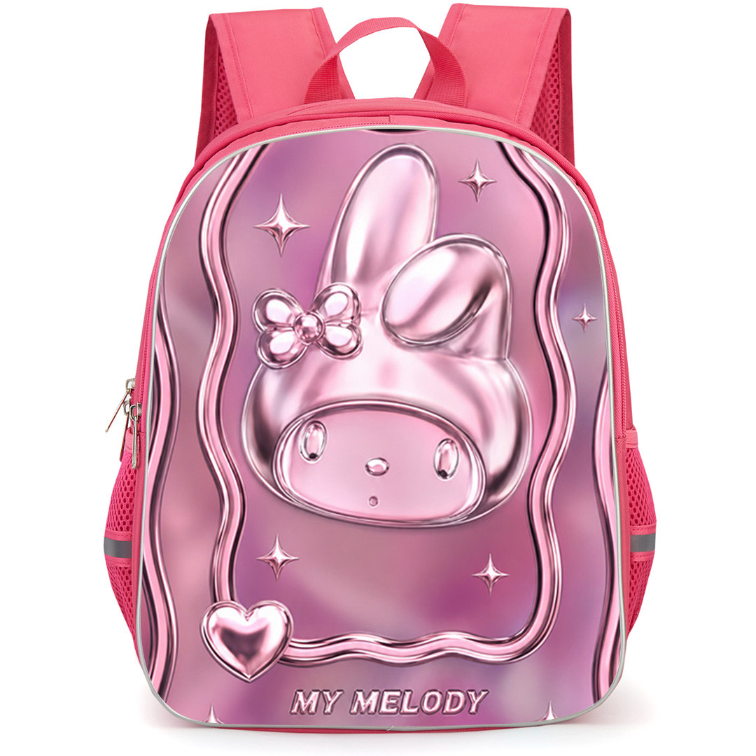 Sanrio My Melody Backpack School Bag StudentPack - My Melody Pink Chrome Metallic Heart Frame Poster