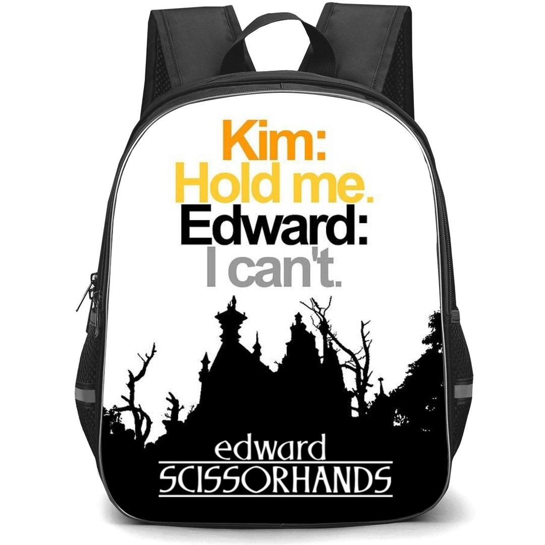 Edward Scissorhands Backpack StudentPack - Edward Scissorhands Hold Me Word Art