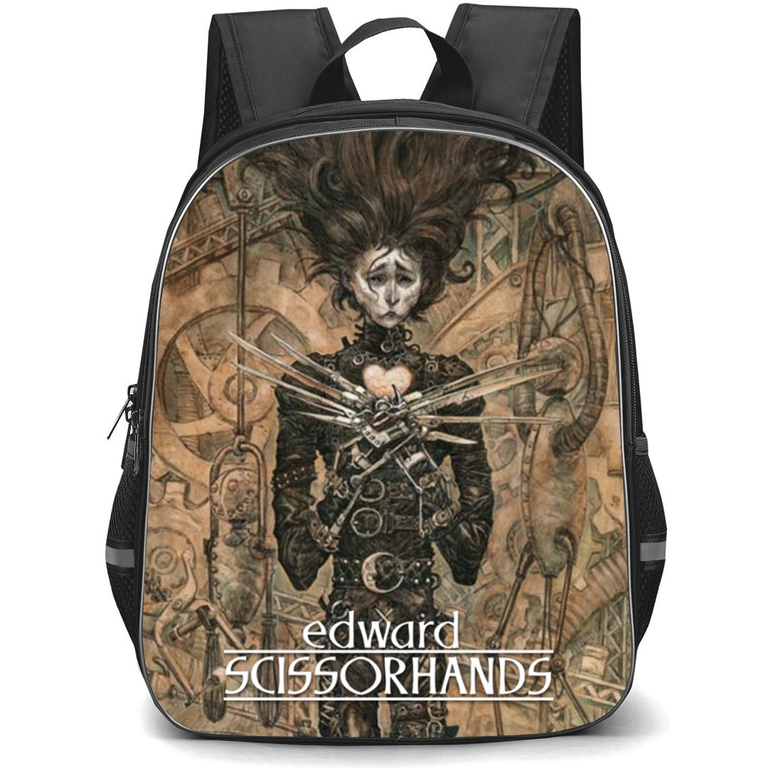 Edward Scissorhands Backpack StudentPack - Edward Scissorhands Standing Portrait Illustration