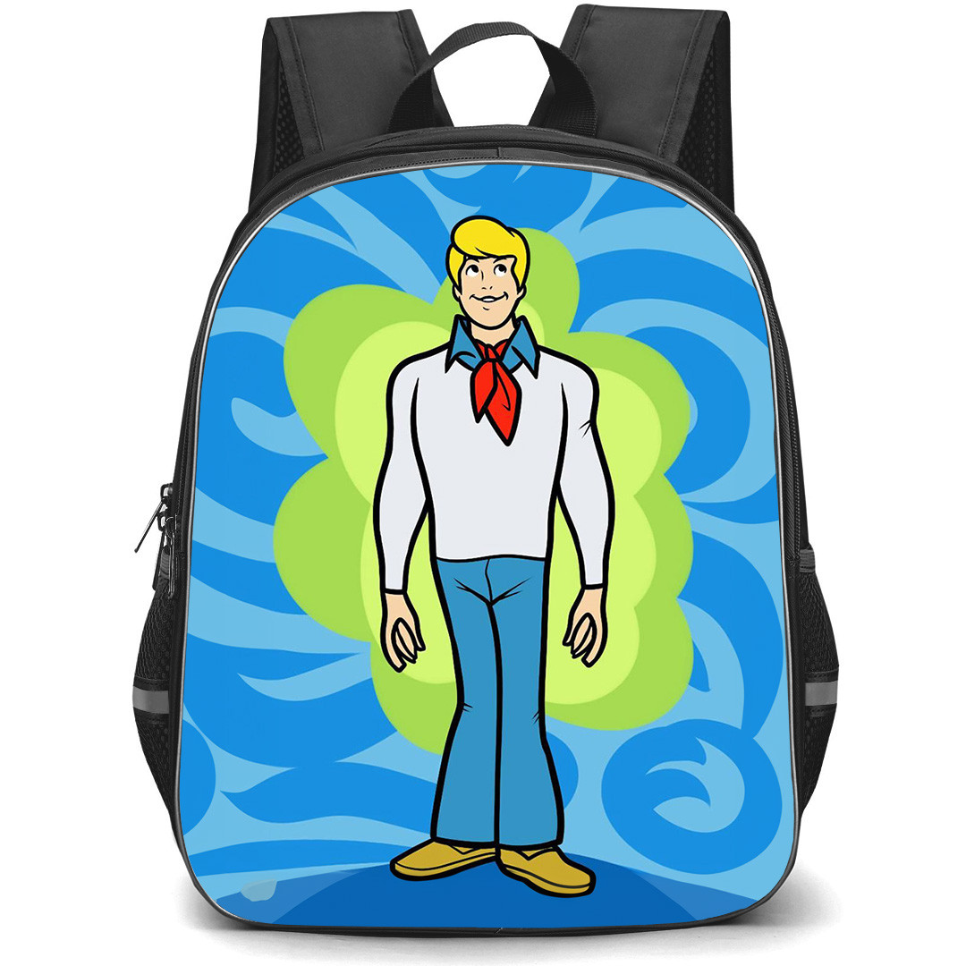 Scooby Doo Fred Backpack StudentPack - Fred Portrait Cartoon Art