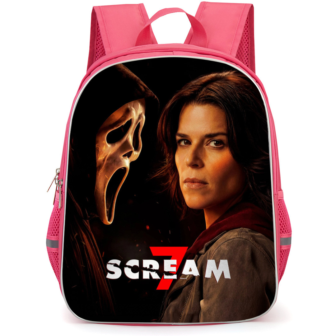 Scream 7 Backpack School Bag StudentPack - Sidney And Ghostface Fierce Portrait Series Poster