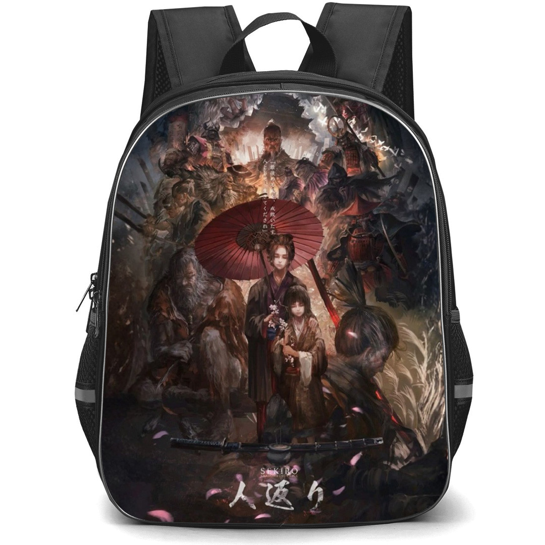 Sekiro Shadows Die Twice Backpack School Bag StudentPack - Sekiro Shadows Die Twice Characters Returning To Humanity