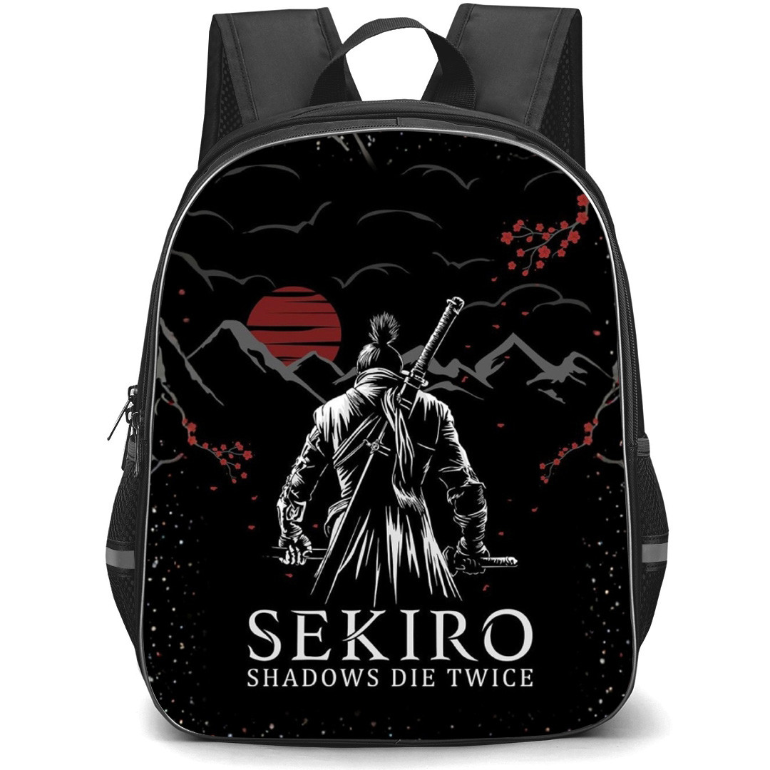 Sekiro Shadows Die Twice Sekiro Backpack School Bag StudentPack - Sekiro Back Pose Dawn of the Immortal