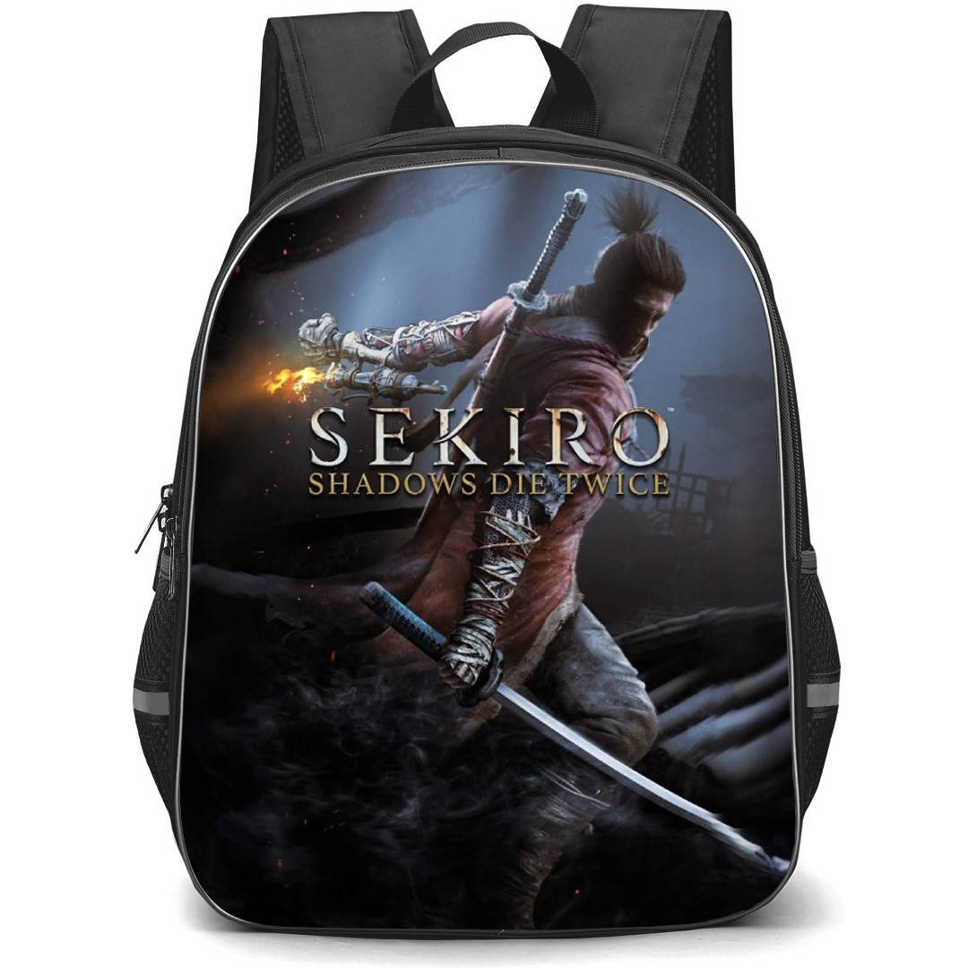Sekiro Shadows Die Twice Sekiro Backpack School Bag StudentPack - Sekiro Holding Sword Attack