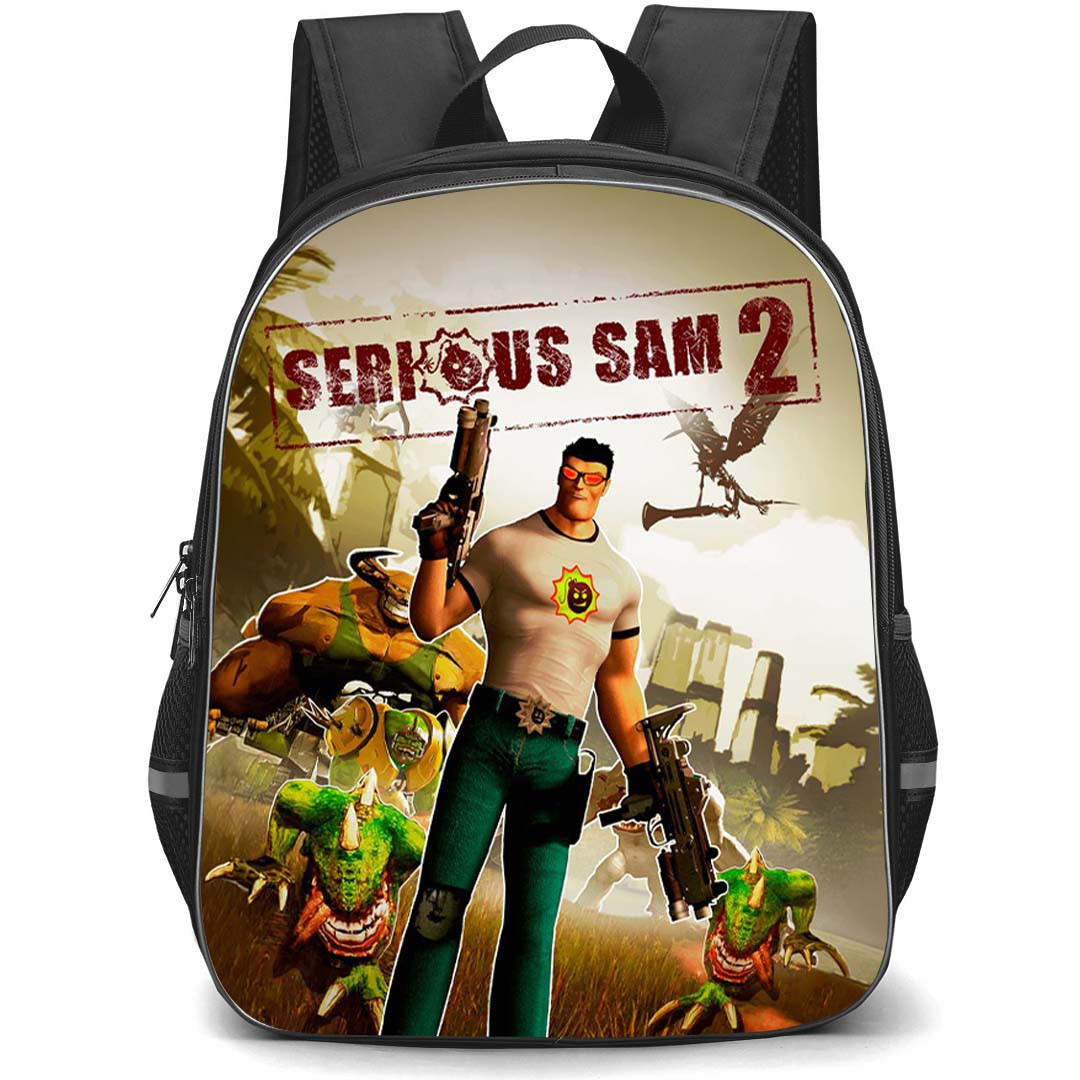 Serious Sam Backpack School Bag StudentPack - Serious Sam 2 Ultimate Battle Warrior Poster