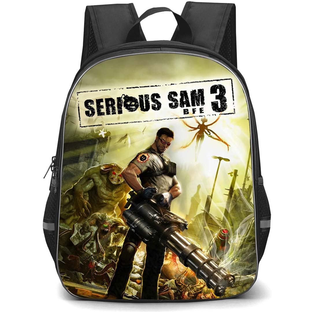 Serious Sam Backpack School Bag StudentPack - Serious Sam 3 Game Cover Poster