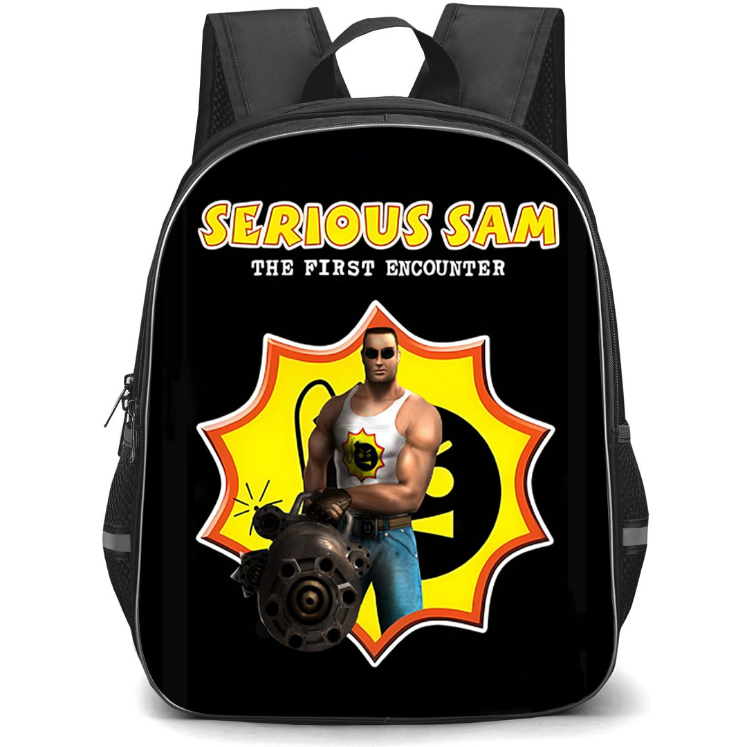 Serious Sam Backpack School Bag StudentPack - Serious Sam First Encounter Poster