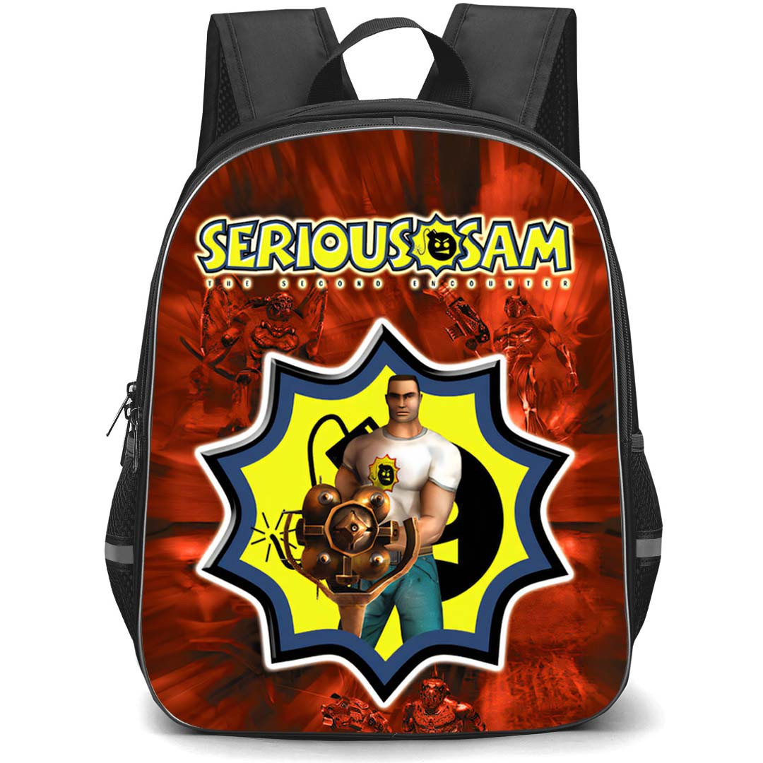 Serious Sam Backpack School Bag StudentPack - Serious Sam Second Encounter Poster