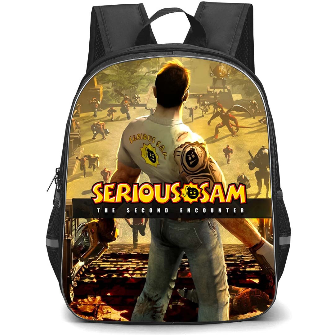 Serious Sam Backpack School Bag StudentPack - Serious Sam The Second Encounter Poster