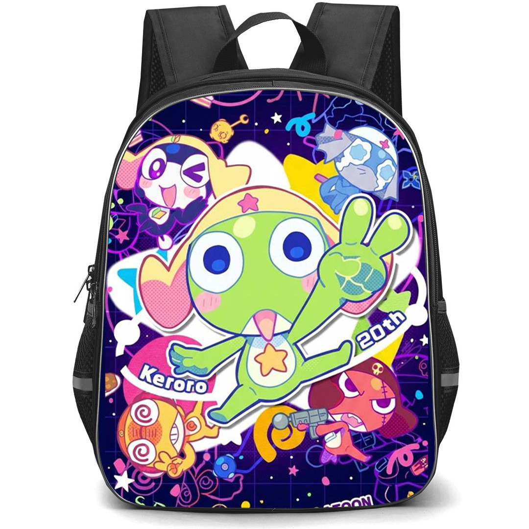 Sgt Frog Backpack School Bag StudentPack - Sgt Frog Character 20th Anniversary Collage Poster