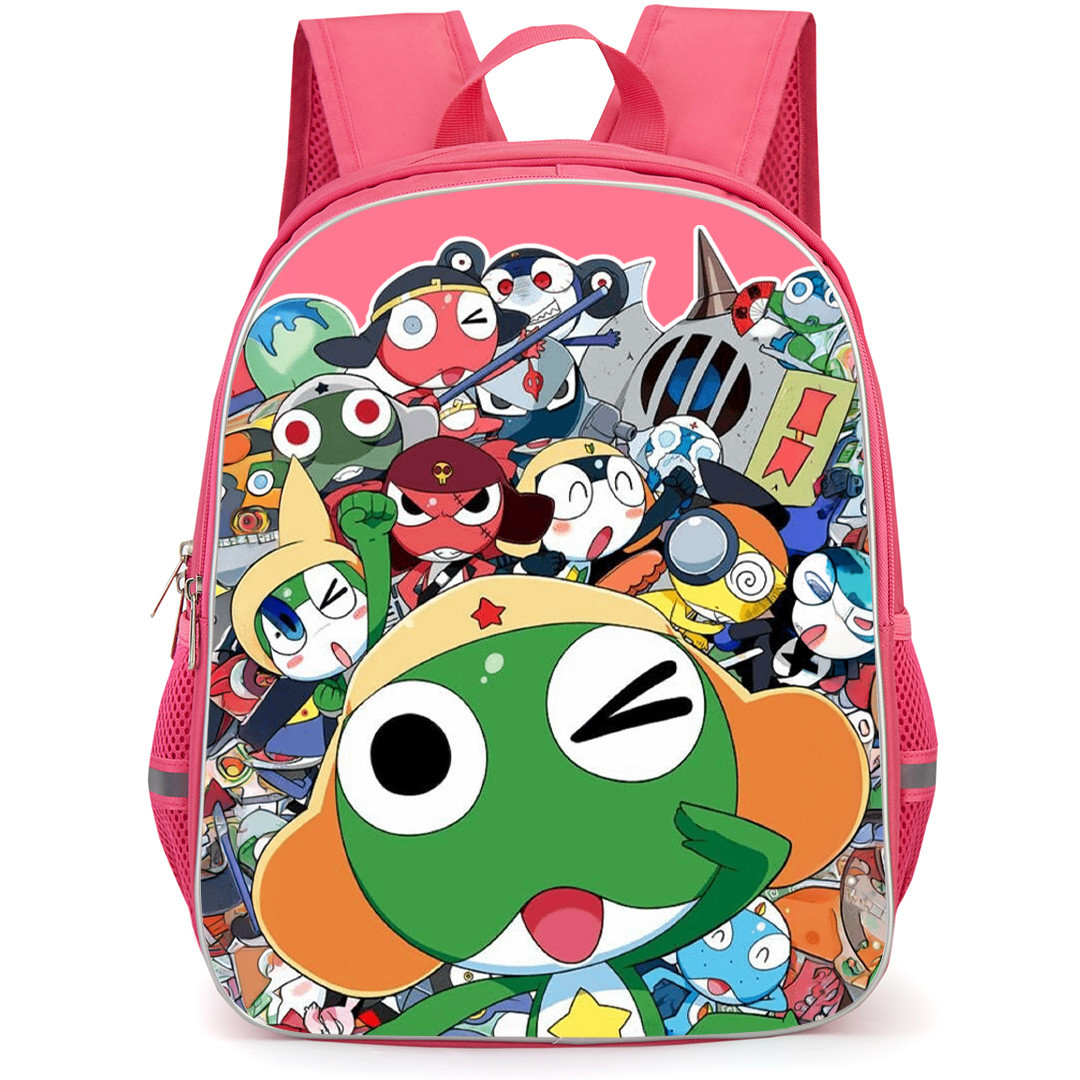 Sgt Frog Backpack School Bag StudentPack - Sgt Frog Characters Collage Sticker