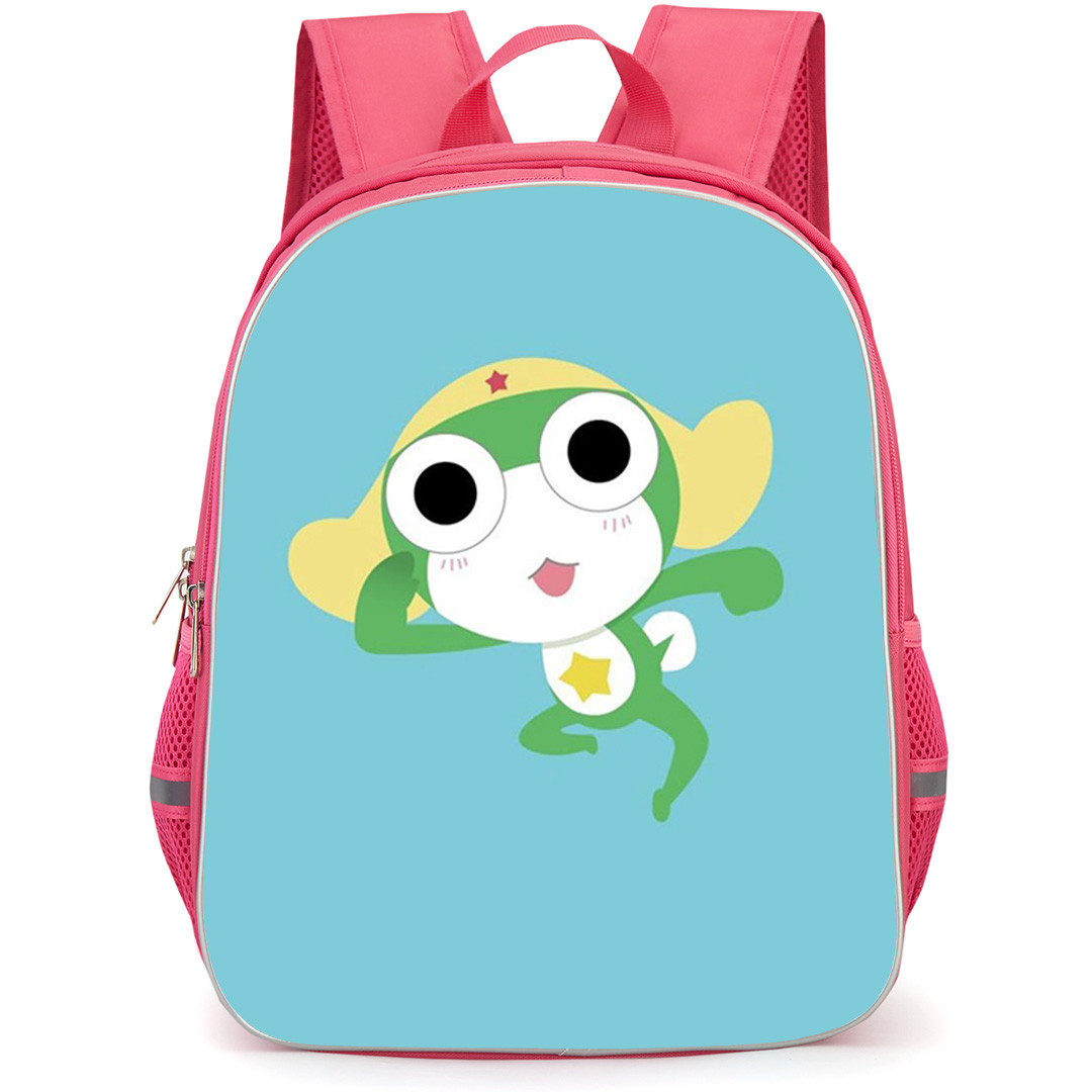 Sgt Frog Sargento Keroro Backpack School Bag StudentPack - Sargento Keroro Illustration Art On Sky Blue Background