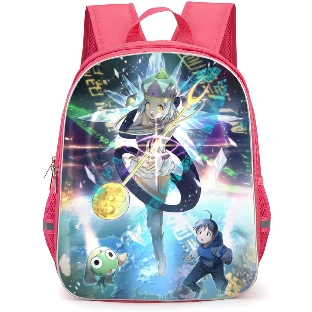 Sgt Frog Backpack School Bag StudentPack - Sgt Frog Angol Mois Fuyuki Hinata And Sargento Keroro Anime Art Poster