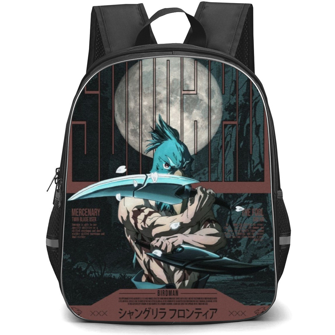 Shangri-La Frontier Sunraku Backpack StudentPack - Sunraku Birdman Poster Art