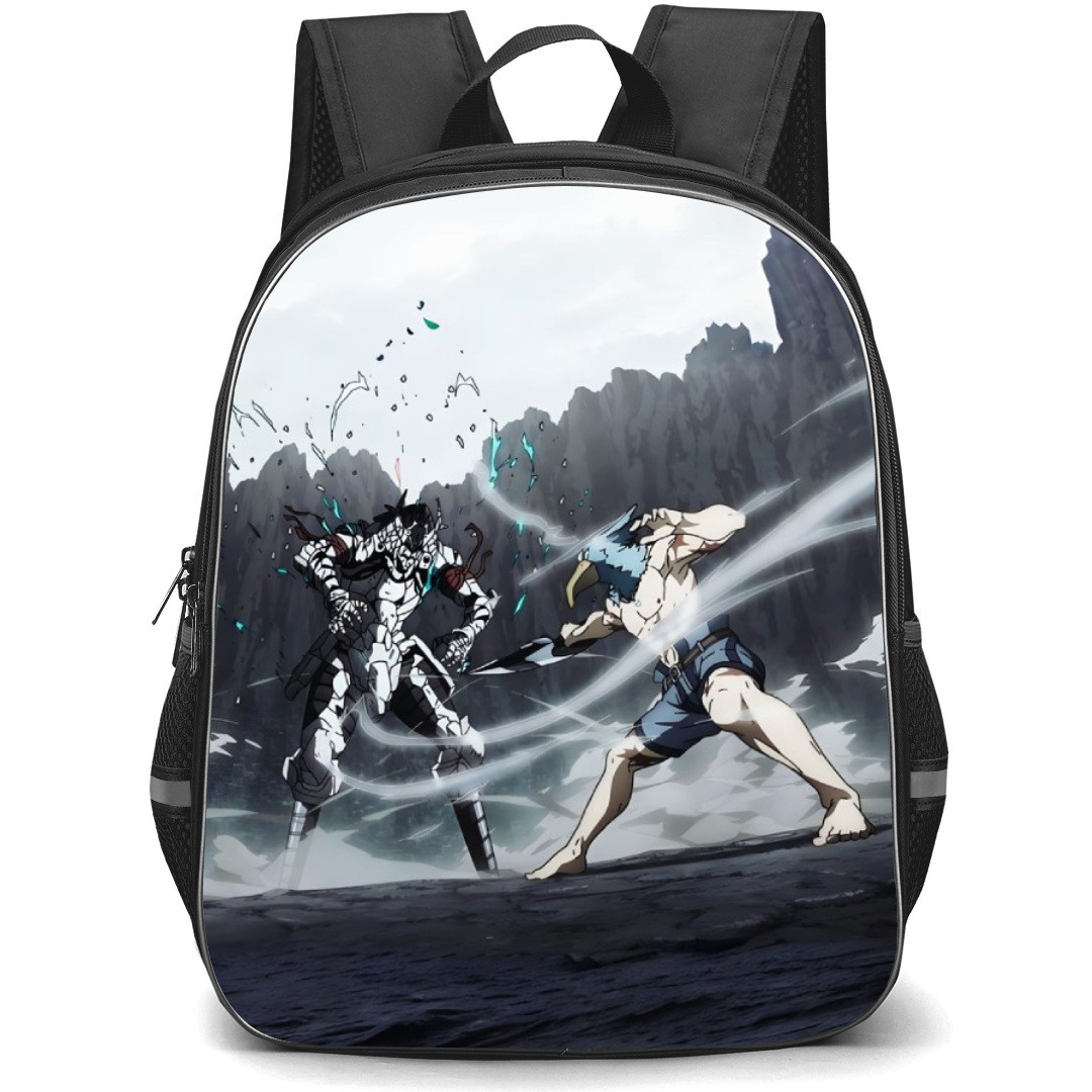Shangri-La Frontier Sunraku Backpack StudentPack - Sunraku Vs Wazaemon Fighting in the Canyon