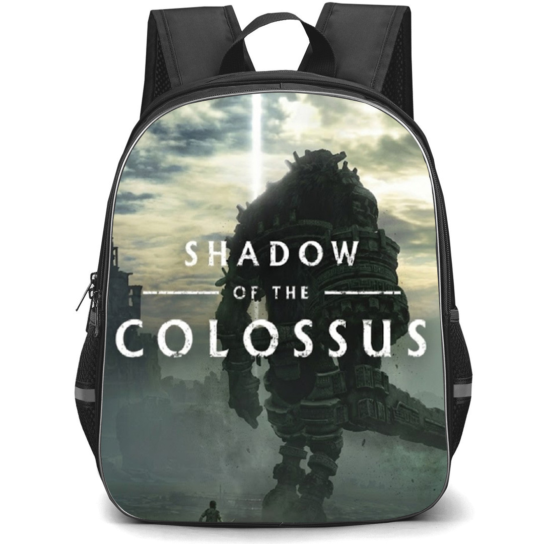 Shadow Of The Colossus Backpack School Bag StudentPack - Shadow Of The Colossus Colossi Battle Game Poster