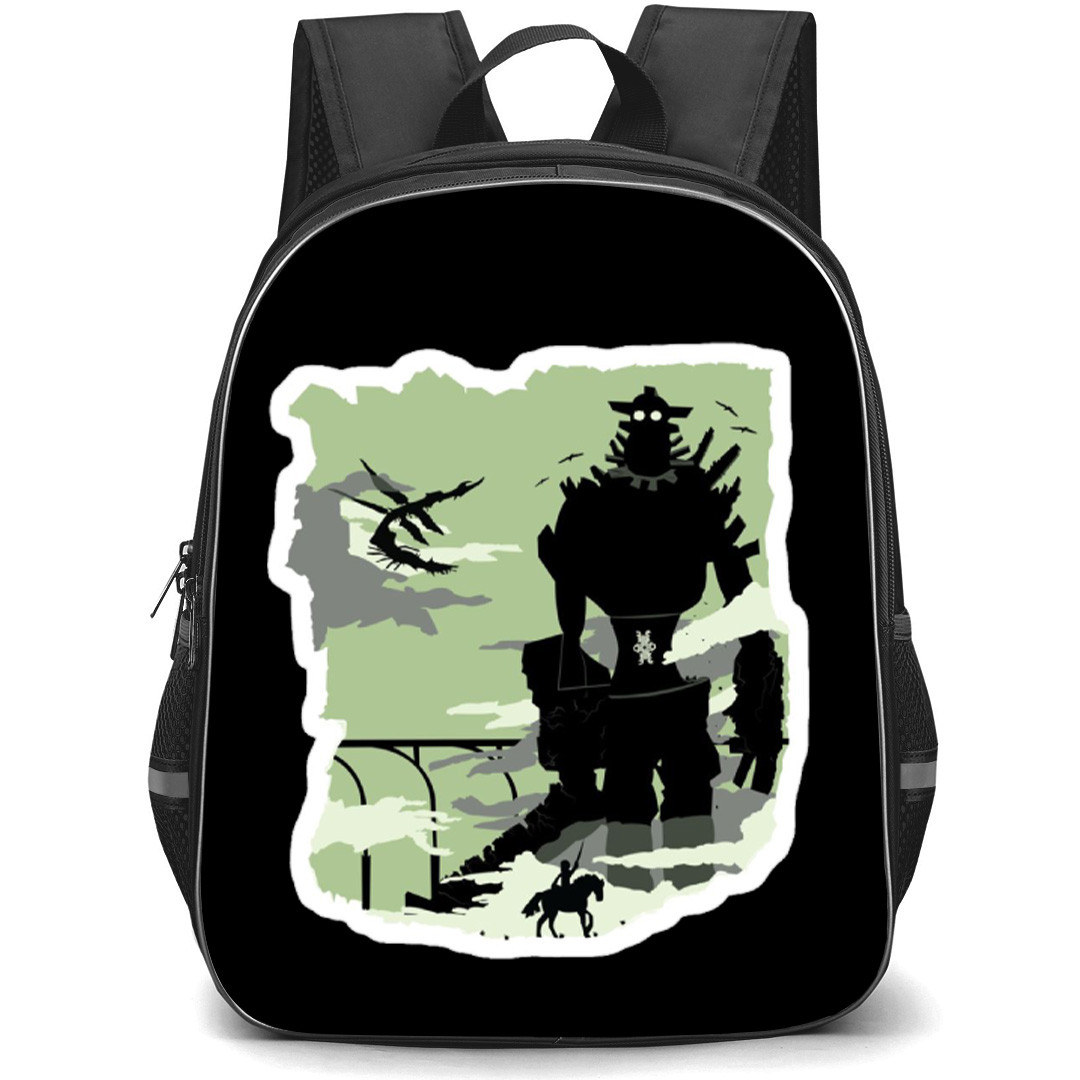Shadow Of The Colossus Backpack School Bag StudentPack - Shadow Of The Colossus Silhouette Of The Colossus Sticker