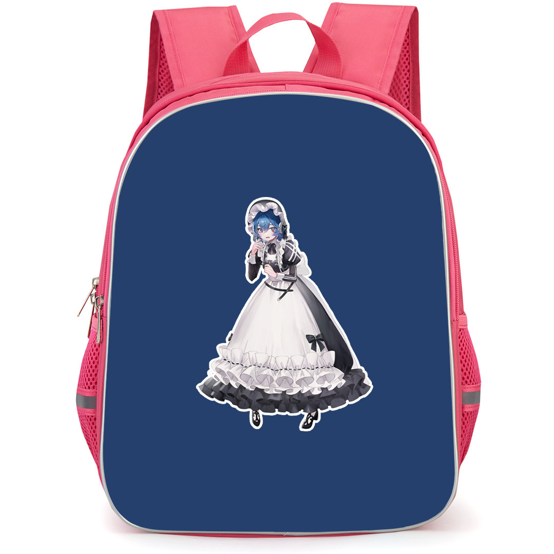 SHIBOYUGI Playing Death Games to Put Food On The Table Aoi Backpack School Bag StudentPack - Aoi Standing Sticker On Blue Background