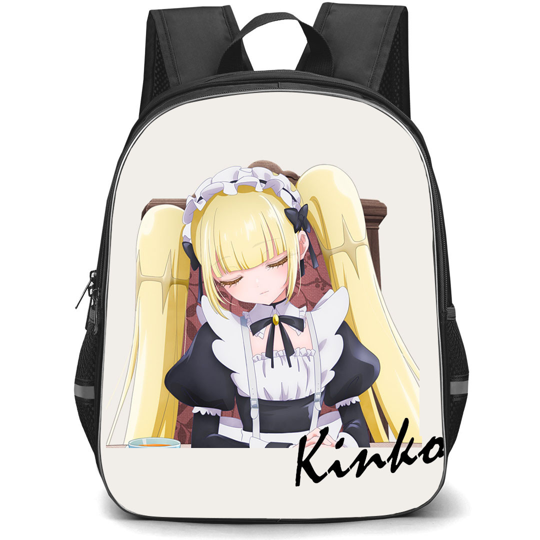 SHIBOYUGI Playing Death Games to Put Food On The Table Kinko Backpack School Bag StudentPack - Kinko Sitting On A Chair Anime Art Poster