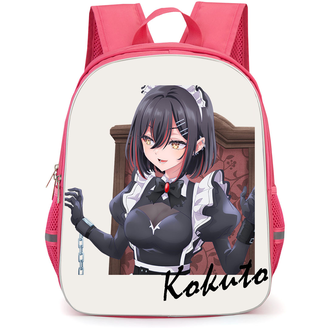 SHIBOYUGI Playing Death Games to Put Food On The Table Kokuto Backpack School Bag StudentPack - Kokuto Sitting On A Chair Anime Art Poster