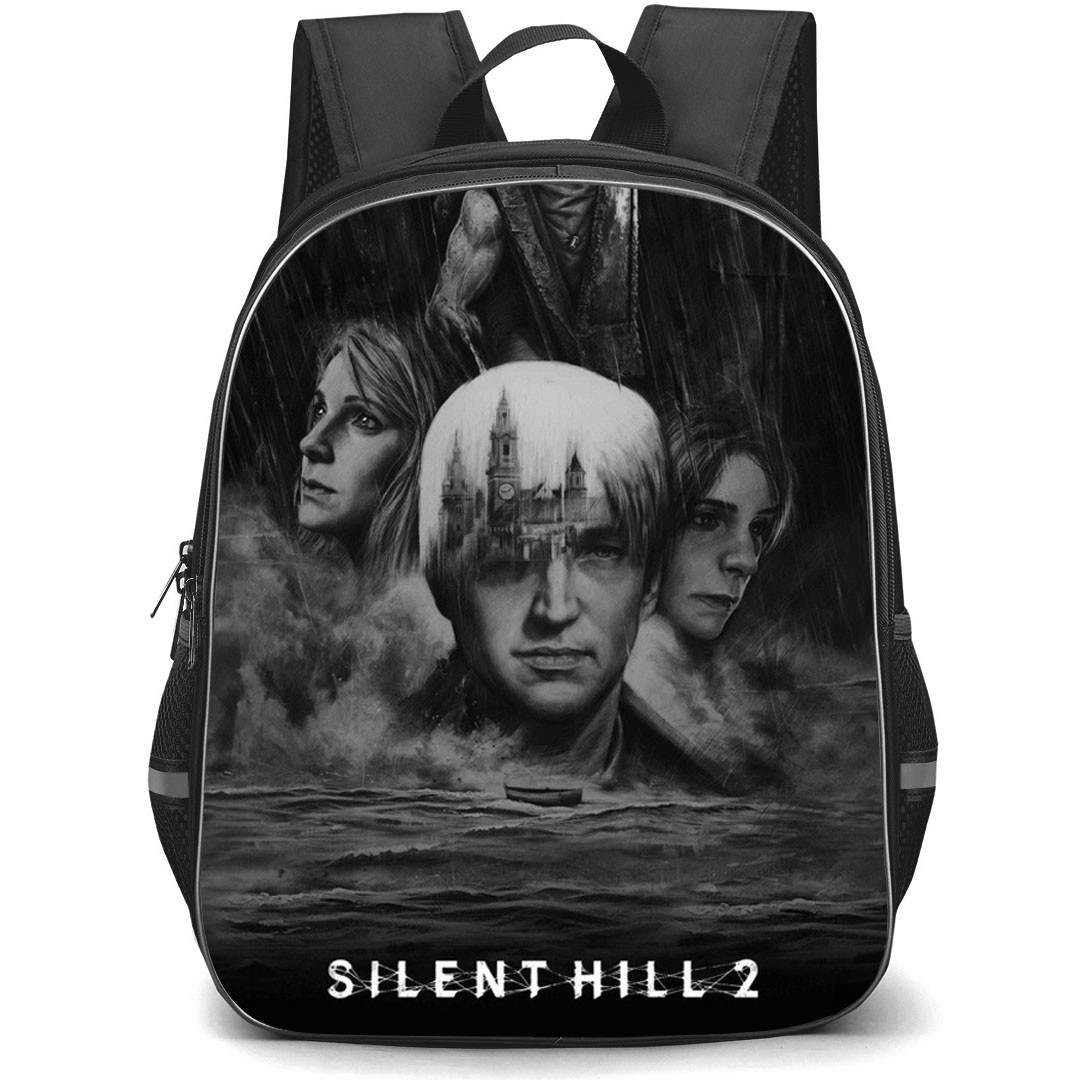 Silent Hill Backpack School Bag StudentPack - Silent Hill 2 Sketch Art Poster