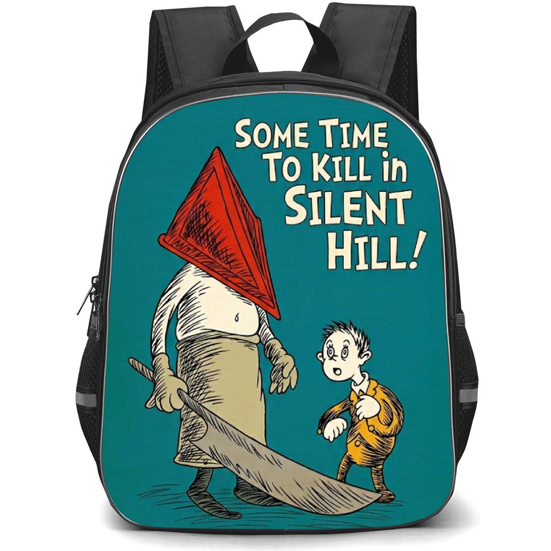 Silent Hill Backpack School Bag StudentPack - Silent Hill Phrase Cartoon Art Poster