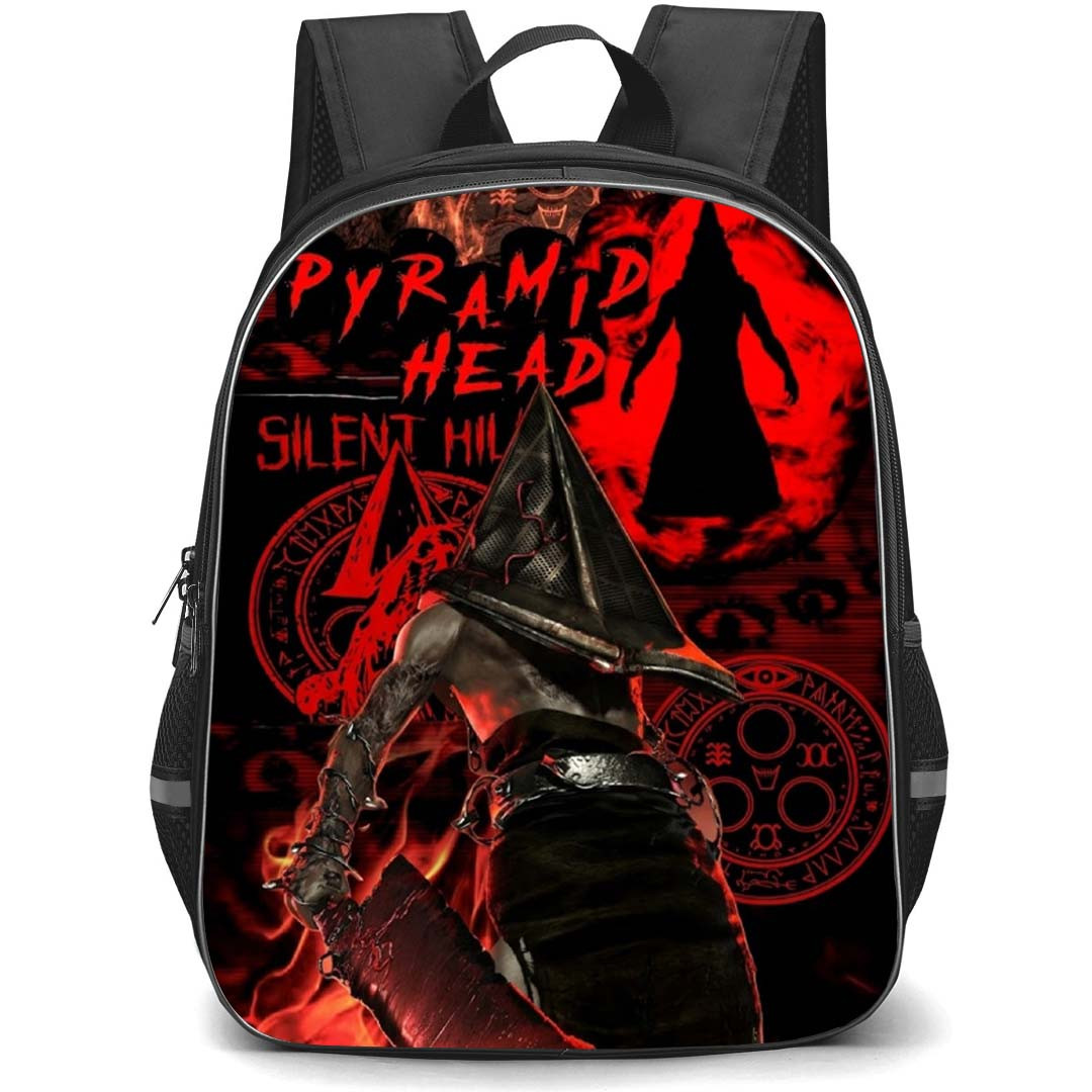 Silent Hill Backpack School Bag StudentPack - Silent Hill Pyramid Head Collage